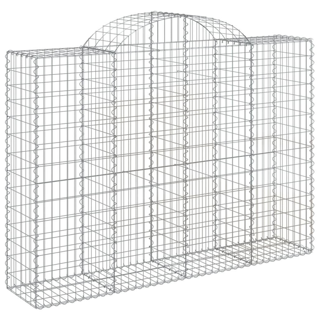 VidaXL Gabions 2 pcs courbé 200x50x140 160 cm fer