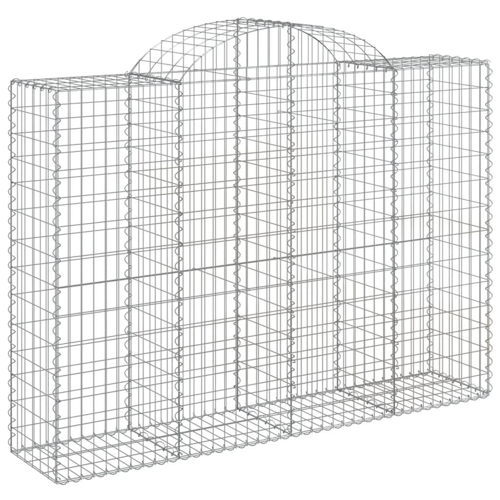 VidaXL Gabions 3 pcs courbé 200x50x140 160 cm fer