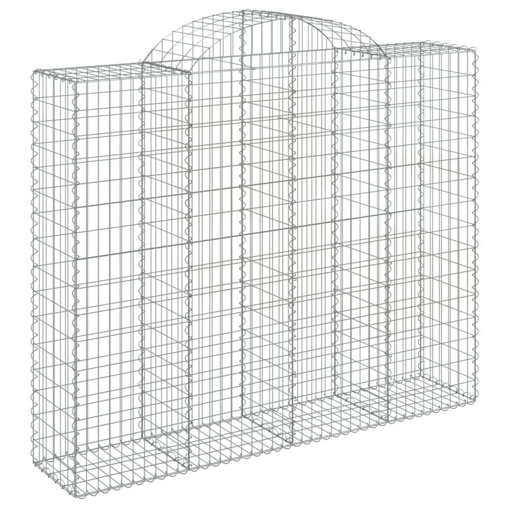 VidaXL Gabions 4 pcs courbé 200x50x160 180 cm fer