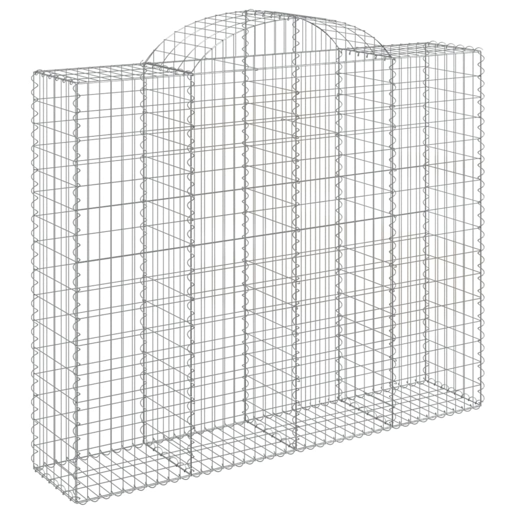 VidaXL Gabions 5 pcs courbé 200x50x160 180 cm fer