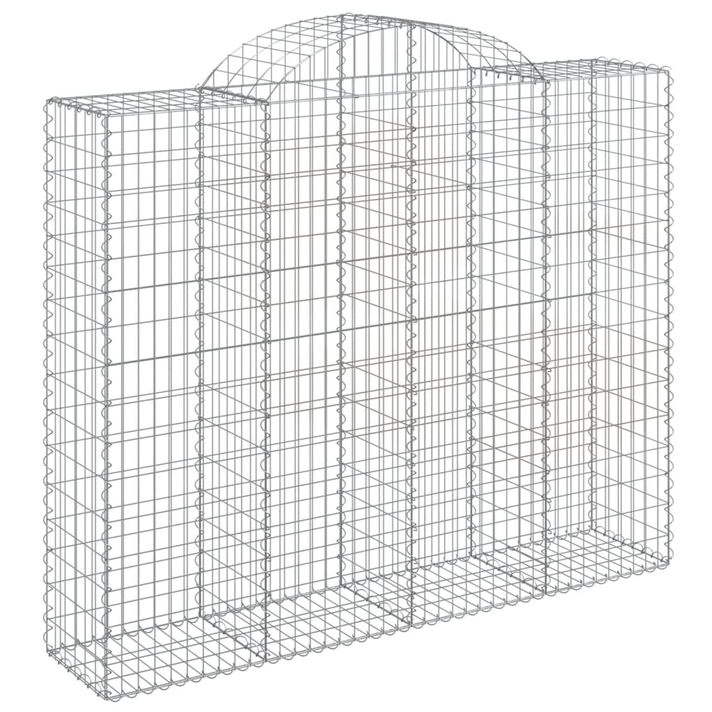 VidaXL Gabions 6 pcs courbé 200x50x160 180 cm fer