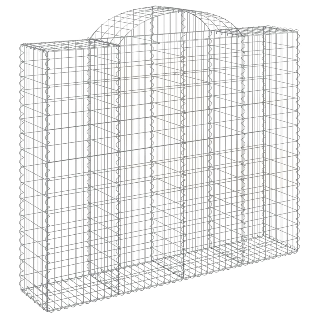 VidaXL Gabions 8 pcs courbé 200x50x160 180 cm fer