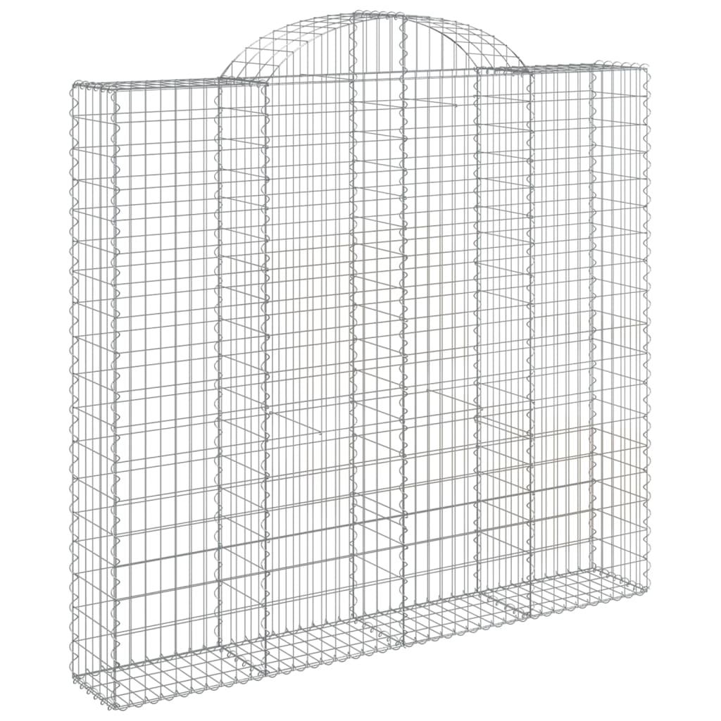 VidaXL Gabions 2 pcs courbé 200x50x180 200 cm fer