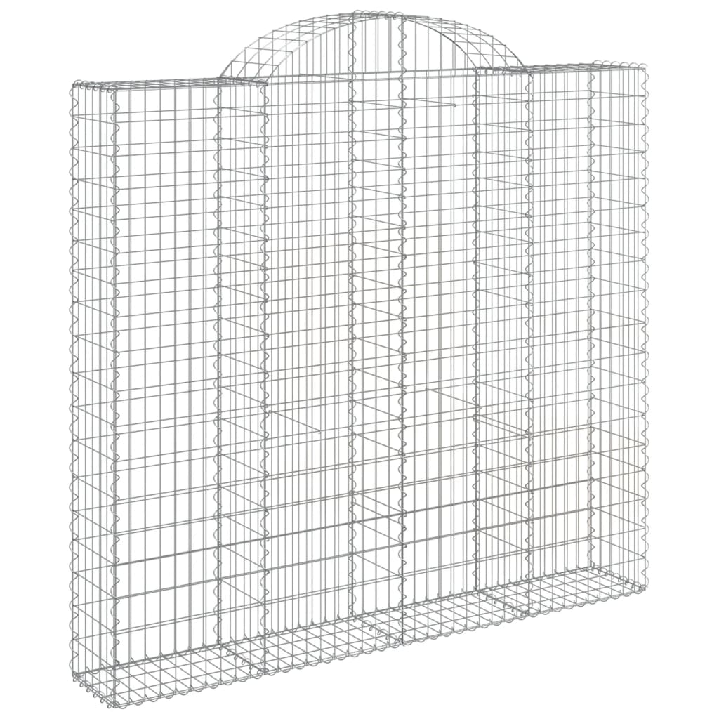 VidaXL Gabions 5 pcs courbé 200x50x180 200 cm fer