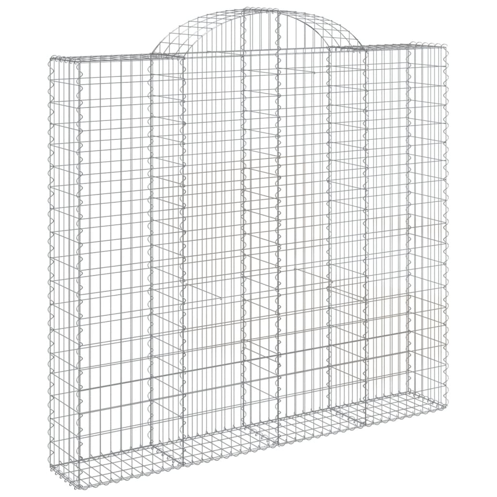 VidaXL Gabions 7 pcs courbé 200x50x180 200 cm fer