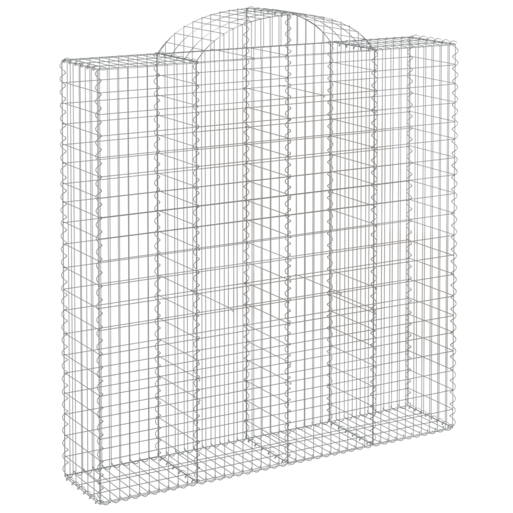 VidaXL Gabions 2 pcs courbé 200x50x200 220 cm fer