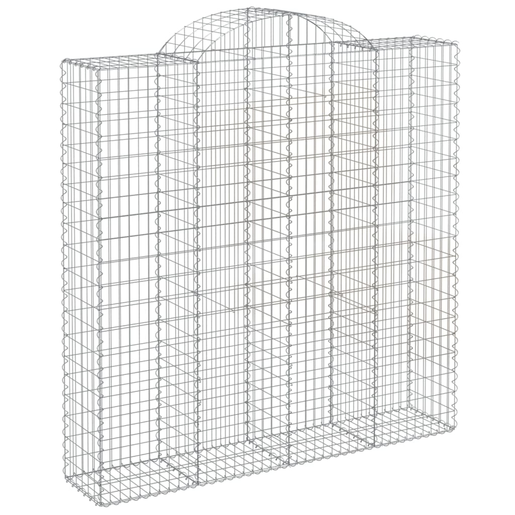 VidaXL Gabions 4 pcs courbé 200x50x200 220 cm fer