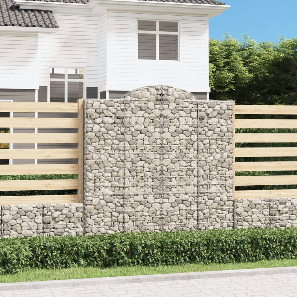 VidaXL Gabions 4 pcs courbé 200x50x200 220 cm fer