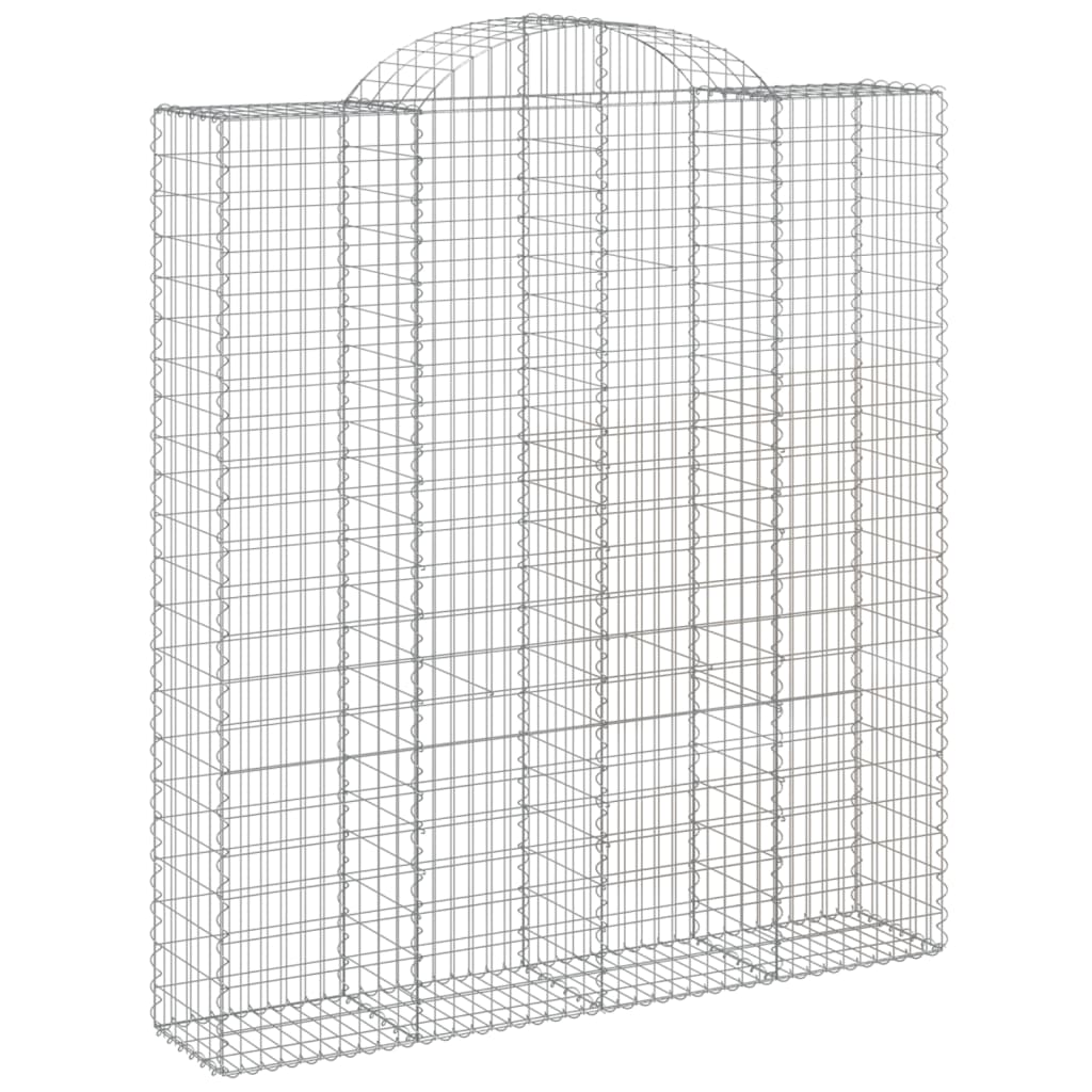 VidaXL Gabions 3 pcs courbé 200x50x220 240 cm fer