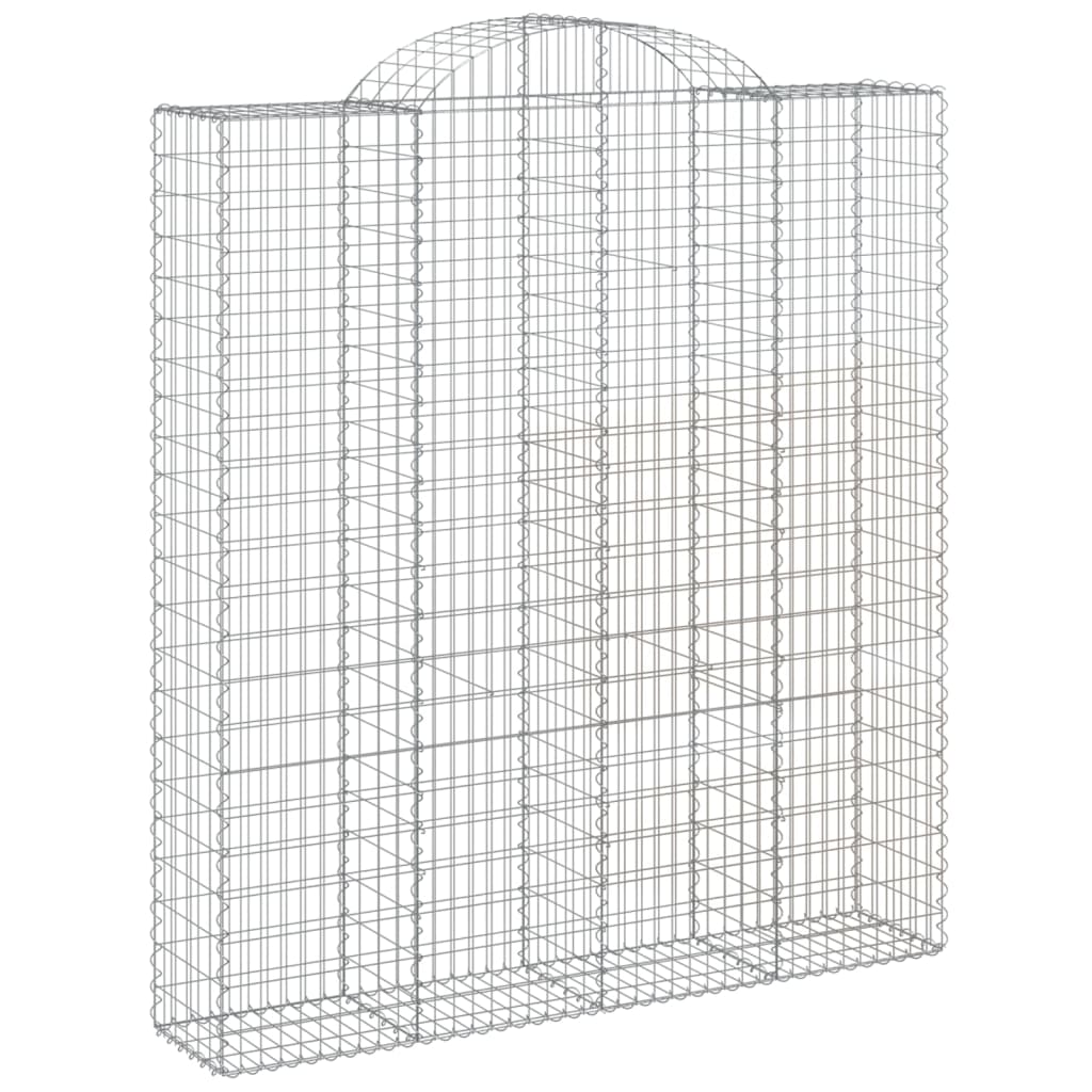 VidaXL Gabions 5 pcs courbé 200x50x220 240 cm fer