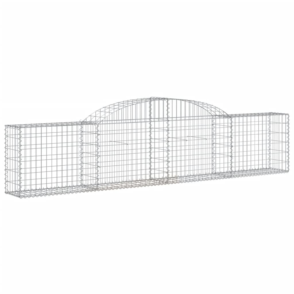 VidaXL Gabions 13 pcs courbé 300x30x60 80 cm fer galvanisé