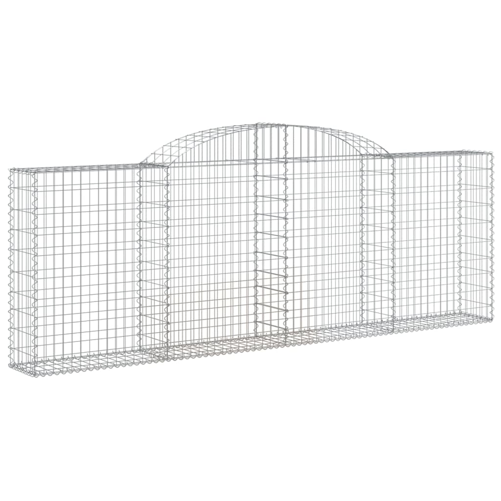VidaXL Gabions 10 pcs courbé 300x30x100 120 cm fer