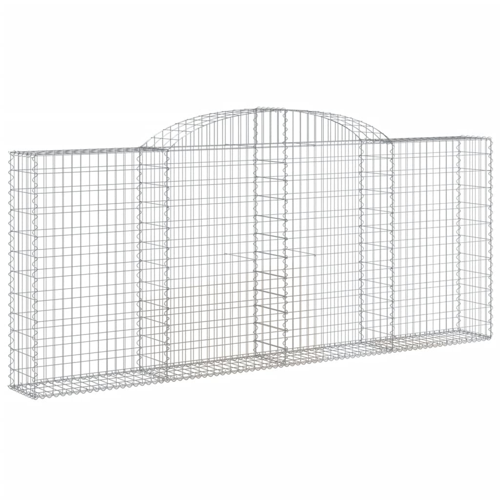 VidaXL Gabions 8 pcs courbé 300x30x120 140 cm fer