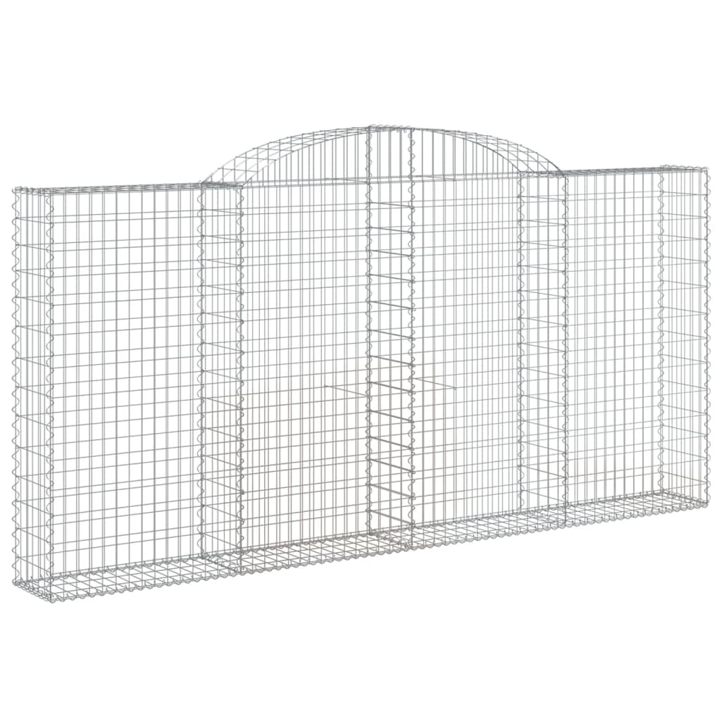 VidaXL Gabions 4 pcs courbé 300x30x140 160 cm fer