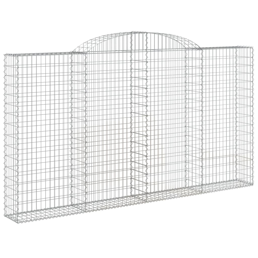 VidaXL Gabions 5 pcs courbé 300x30x160 180 cm fer