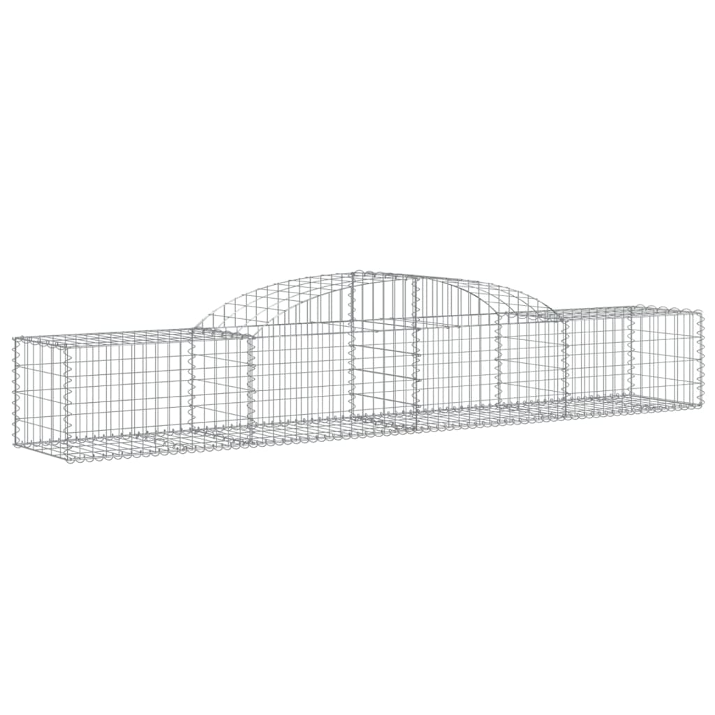 VidaXL Gabions 9 pcs courbé 300x50x40 60 cm fer galvanisé