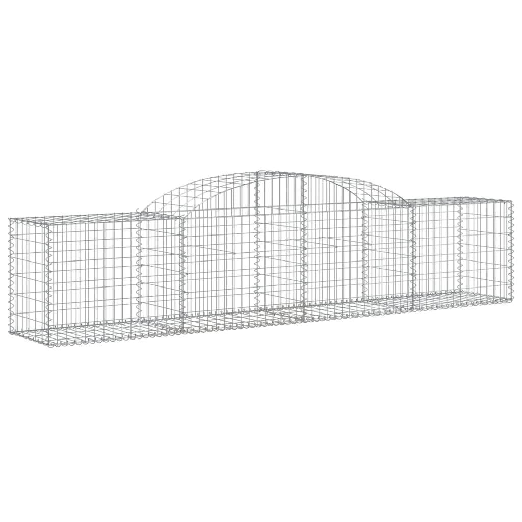 VidaXL Gabions 13 pcs courbé 300x50x60 80 cm fer galvanisé