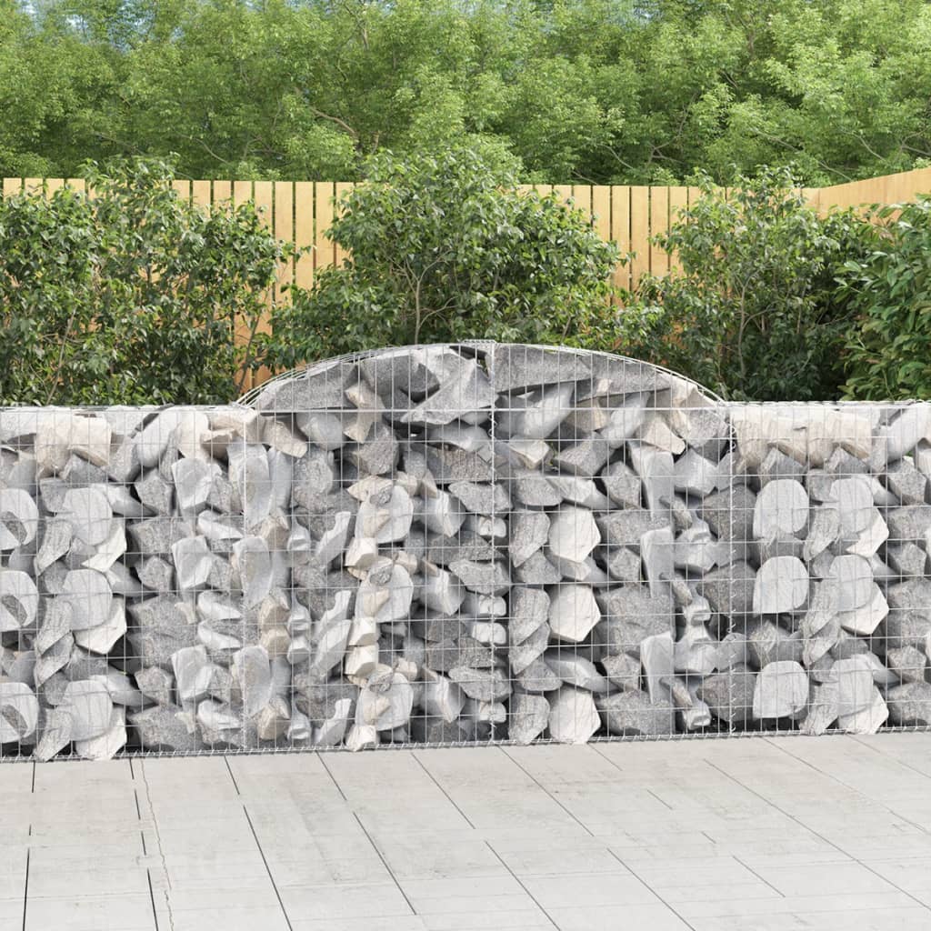 VidaXL Gabions 9 pcs courbé 300x50x100 120 cm fer