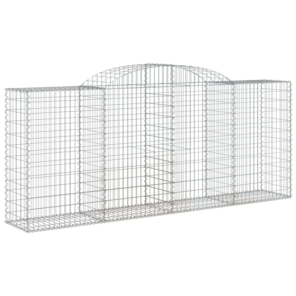 VidaXL Gabions 8 pcs courbé 300x50x120 140 cm fer