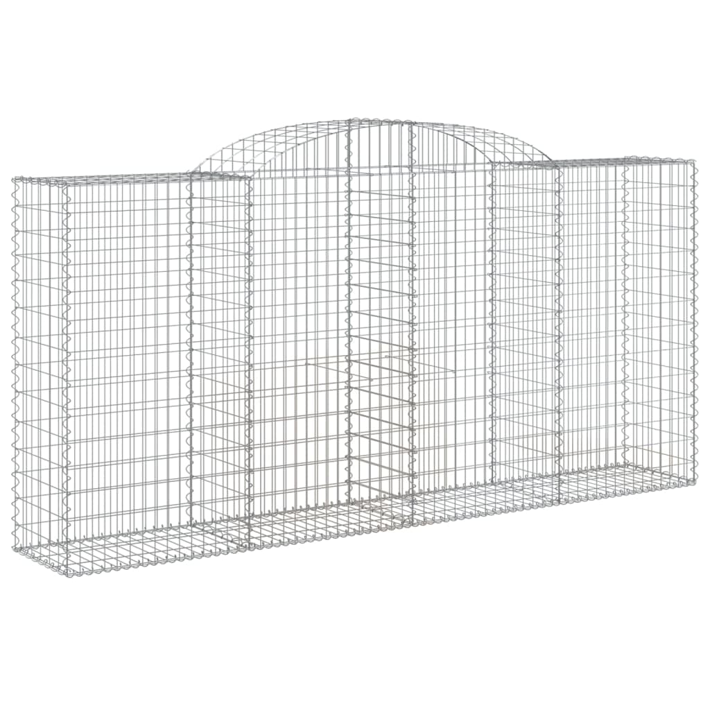 VidaXL Gabions 2 pcs courbé 300x50x140 160 cm fer