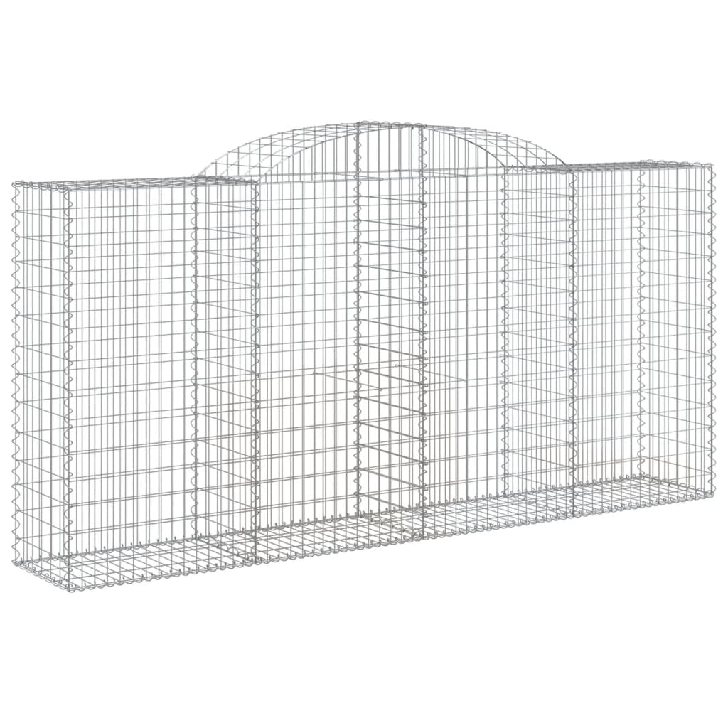 VidaXL Gabions 7 pcs courbé 300x50x140 160 cm fer