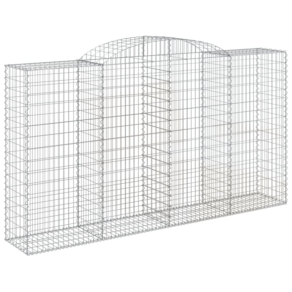 VidaXL Gabions 4 pcs courbé 300x50x160 180 cm fer