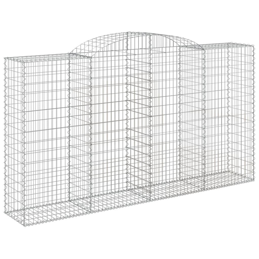 VidaXL Gabions 5 pcs courbé 300x50x160 180 cm fer