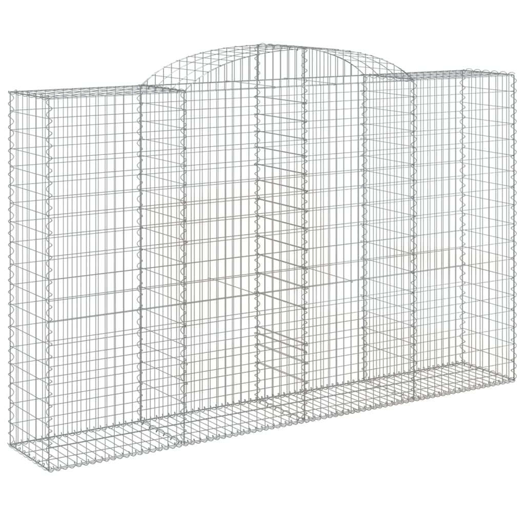 VidaXL Gabions 3 pcs courbé 300x50x180 200 cm fer