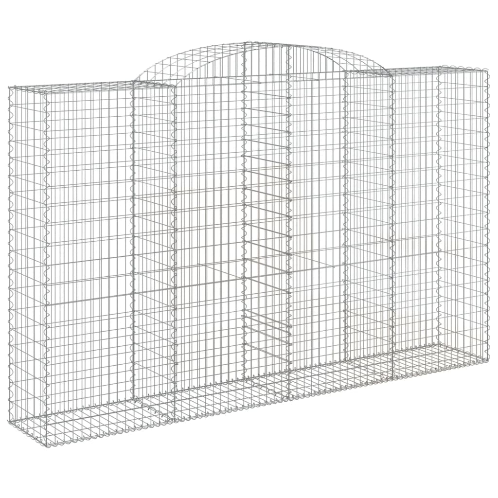 VidaXL Gabions 6 pcs courbé 300x50x180 200 cm fer