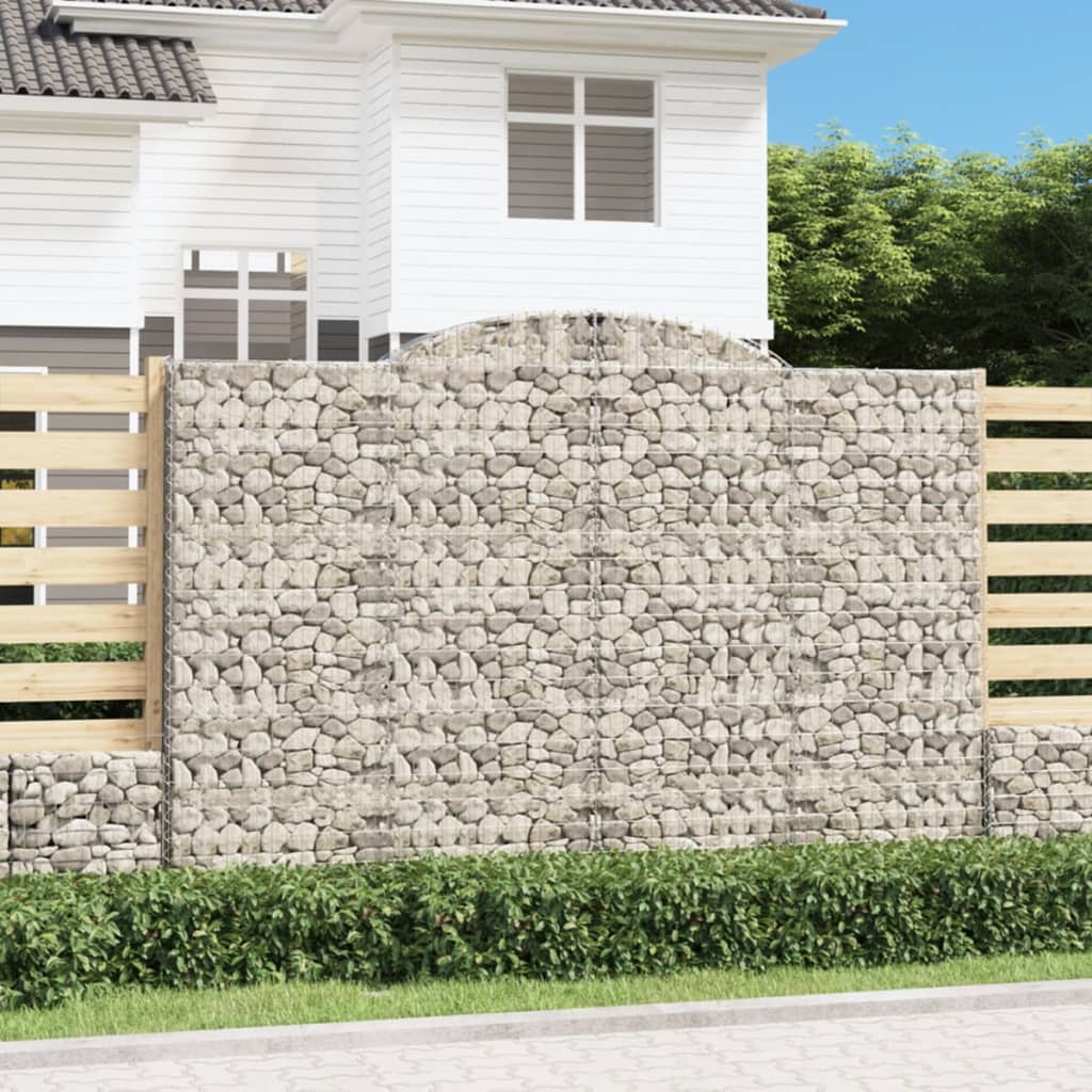 VidaXL Gabions 4 pcs courbé 300x50x200 220 cm fer