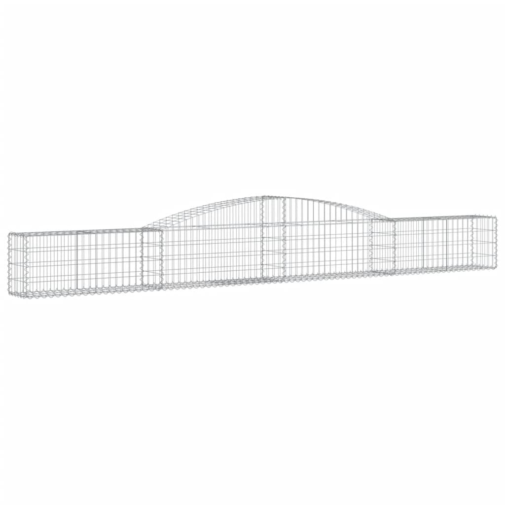VidaXL Gabions 2 pcs courbé 400x30x40 60 cm fer