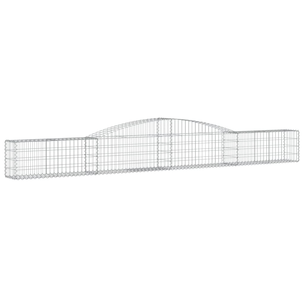 VidaXL Gabions 7 pcs courbé 400x30x40 60 cm fer