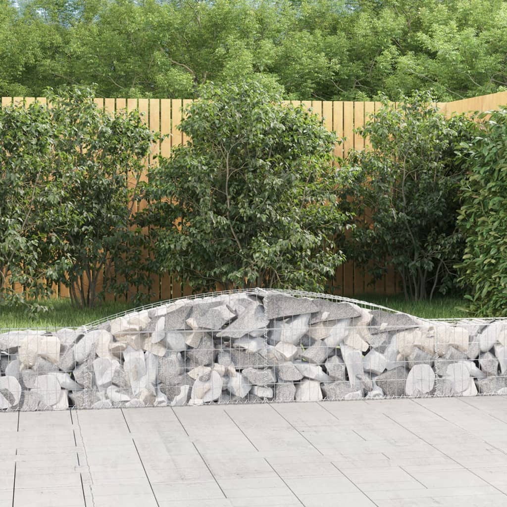 VidaXL Gabions 10 pcs courbé 400x30x40 60 cm fer