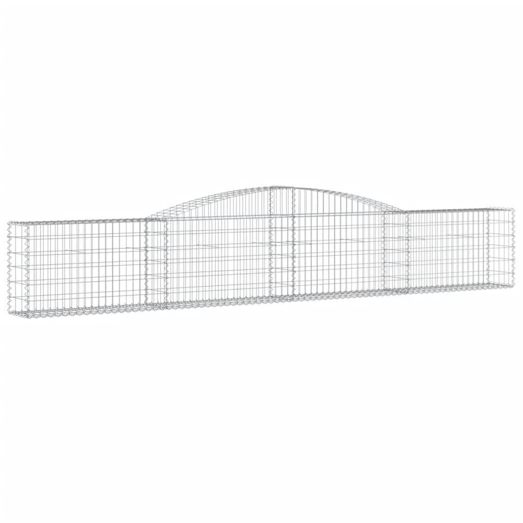 VidaXL Gabions 3 pcs courbé 400x30x60 80 cm fer