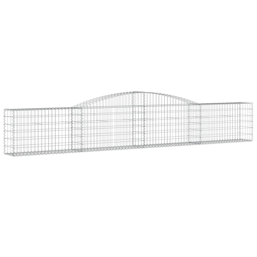 VidaXL Gabions 6 pcs courbé 400x30x60 80 cm fer
