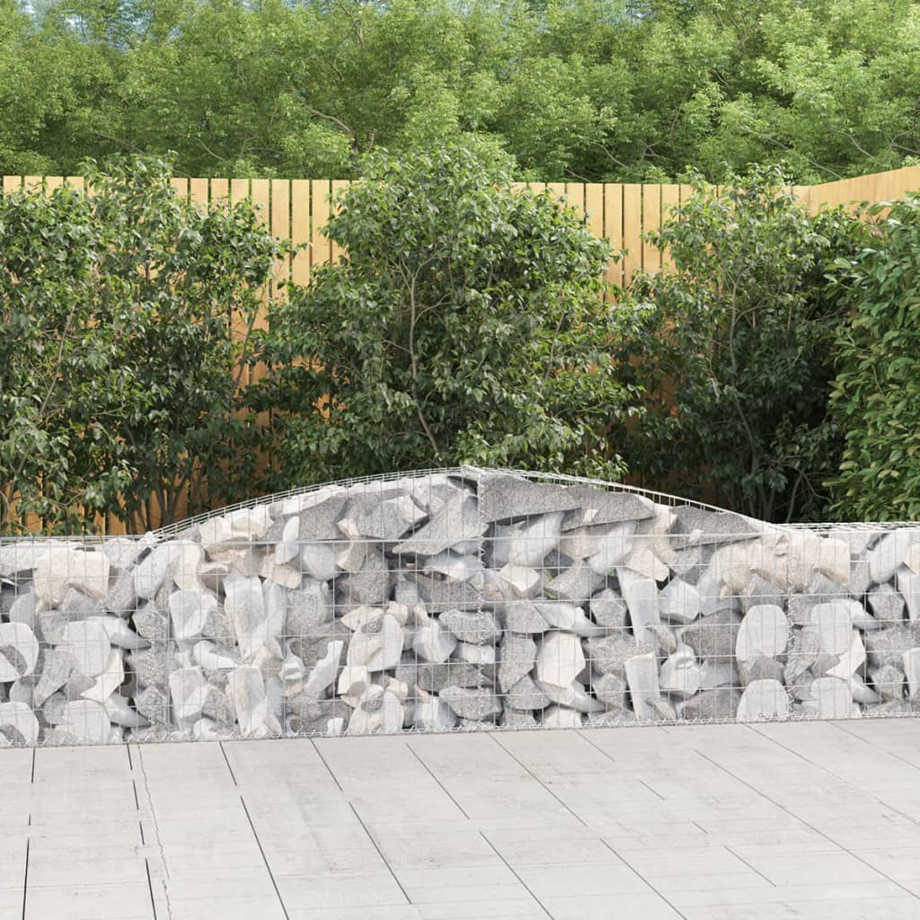 VidaXL Gabions 9 pcs courbé 400x30x60 80 cm fer