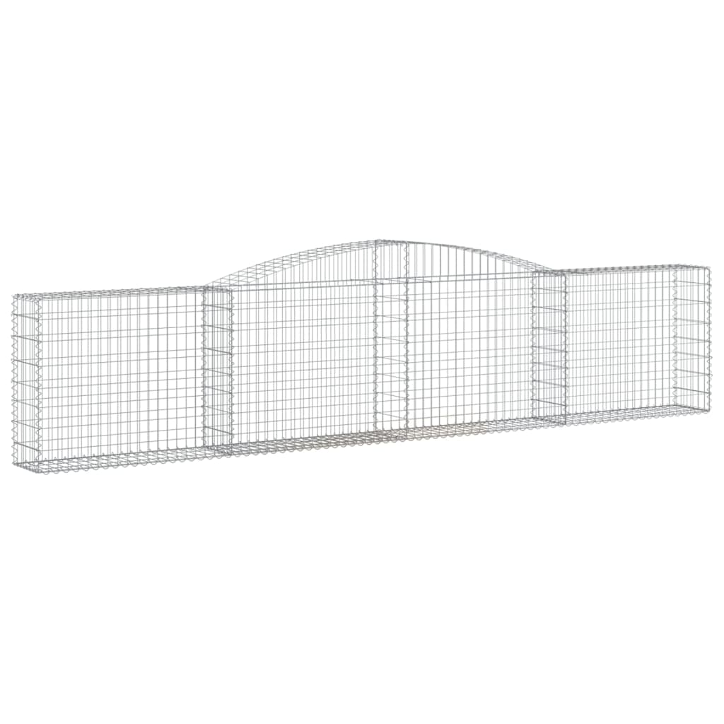 VidaXL Gabions 7 pcs courbé 400x30x80 100 cm fer