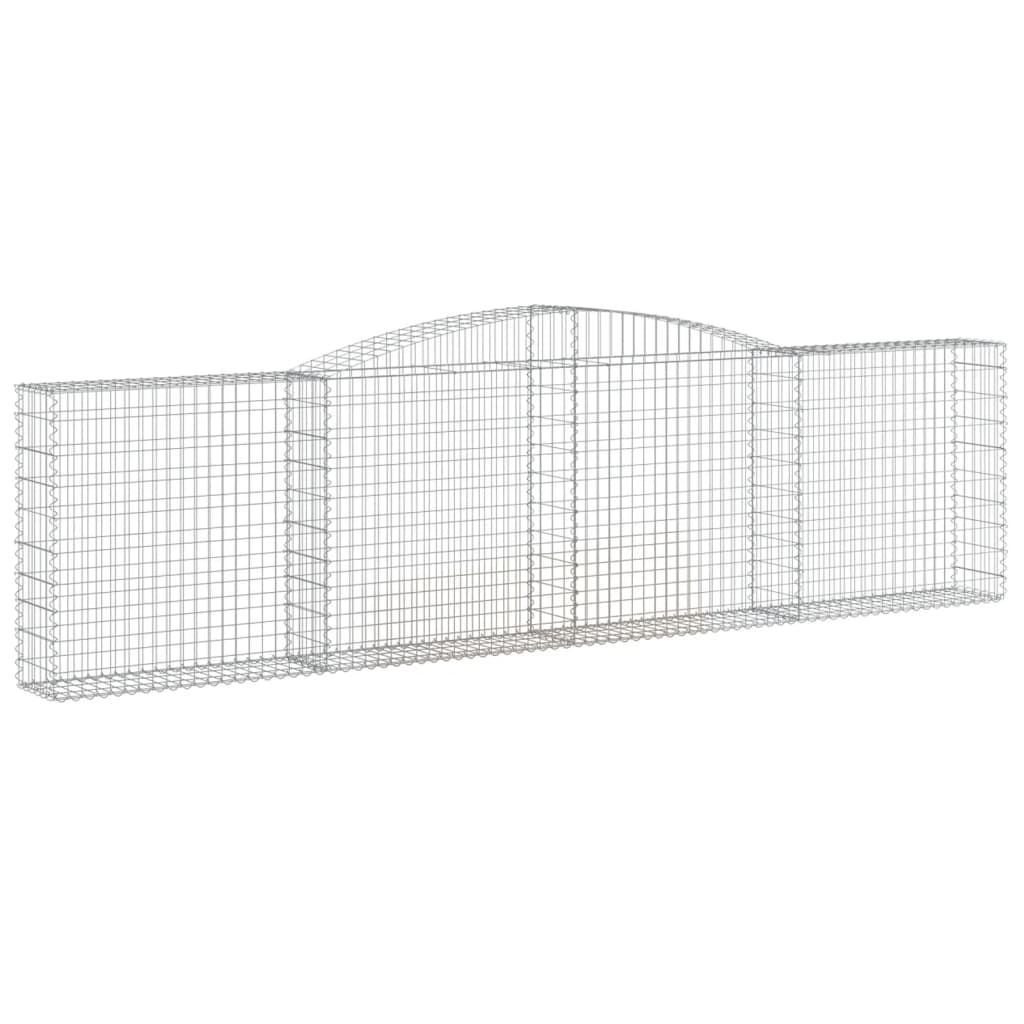 VidaXL Gabions 4 pcs courbé 400x30x100 120 cm fer
