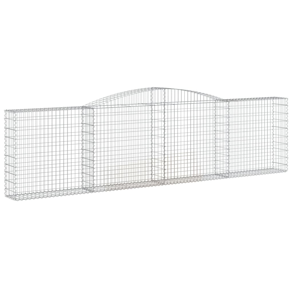 VidaXL Gabions 8 pcs courbé 400x30x100 120 cm fer