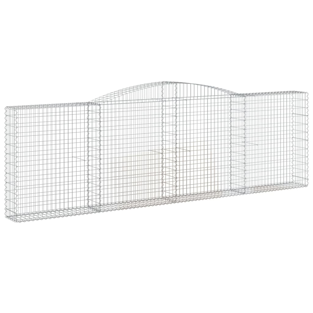 VidaXL Gabions 4 pcs courbé 400x30x120 140 cm fer