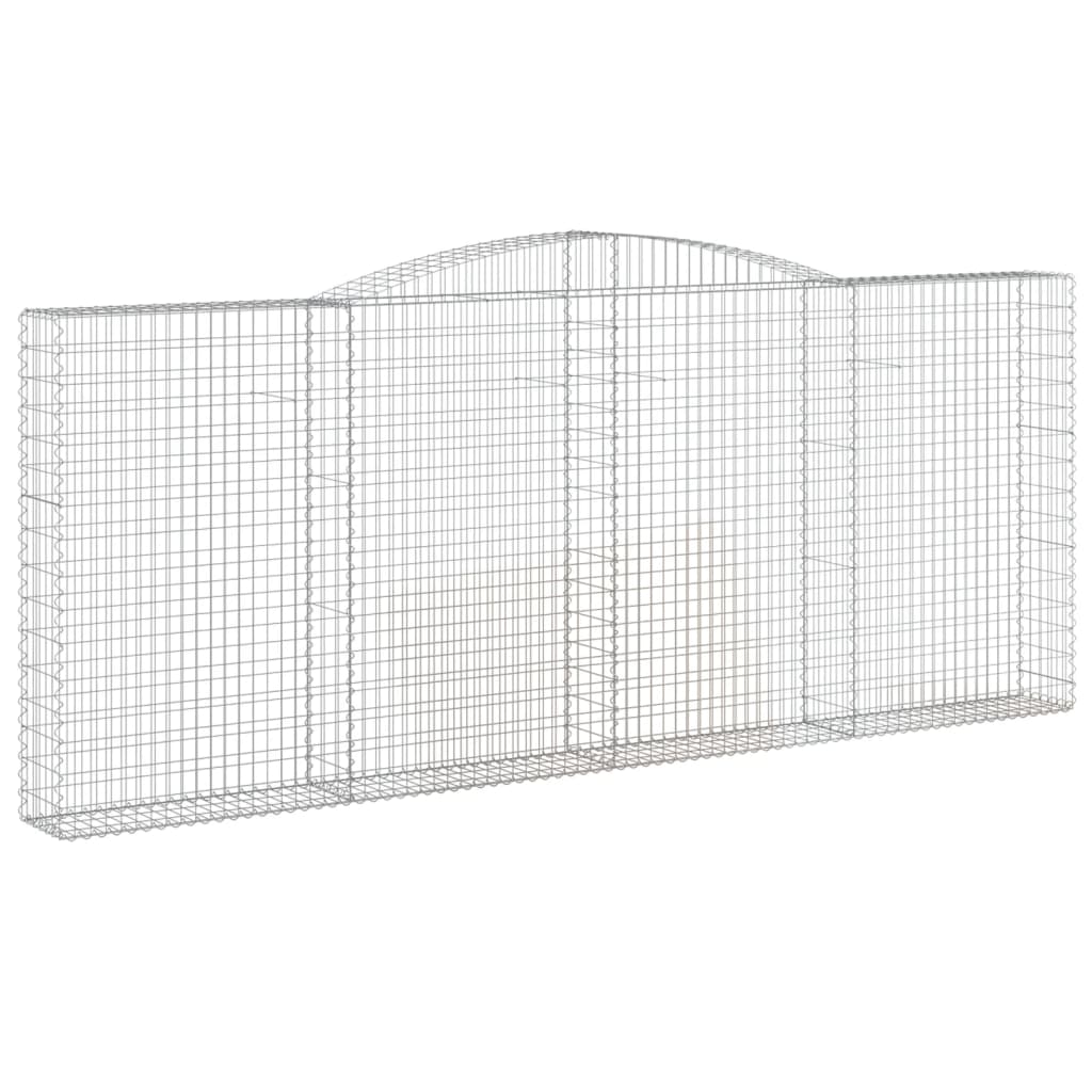 VidaXL Gabions 3 pcs courbé 400x30x160 180 cm fer