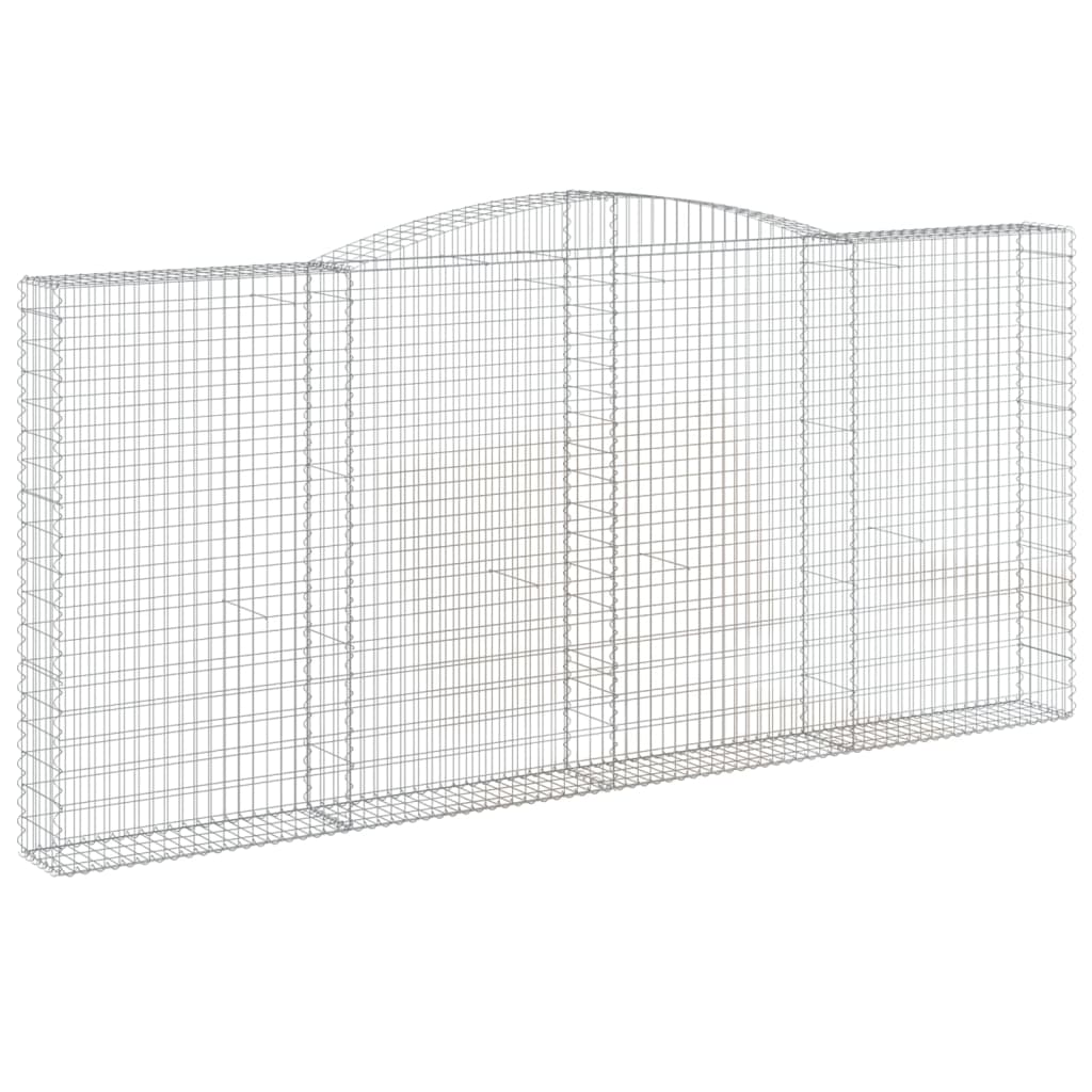 VidaXL Gabions 4 pcs courbé 400x30x180 200 cm fer