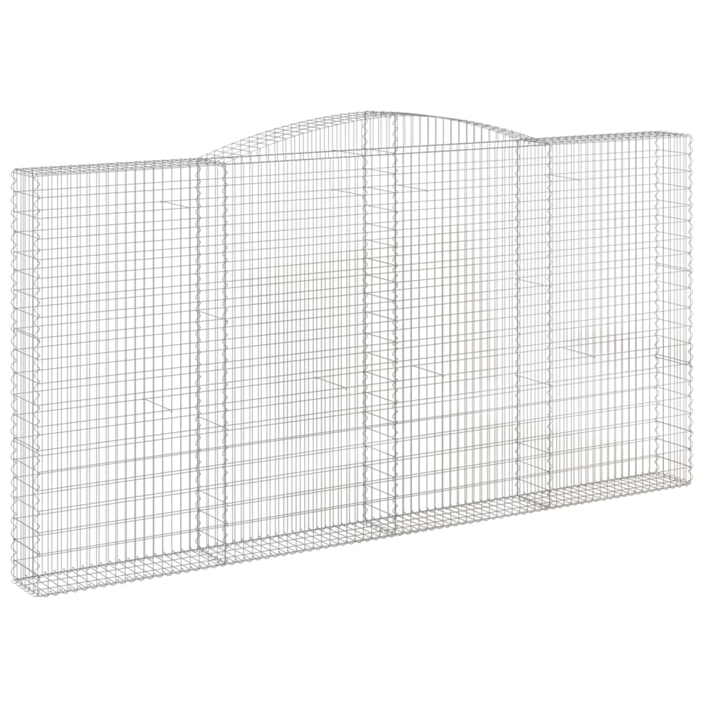 VidaXL Gabions 2 pcs courbé 400x30x200 220 cm fer