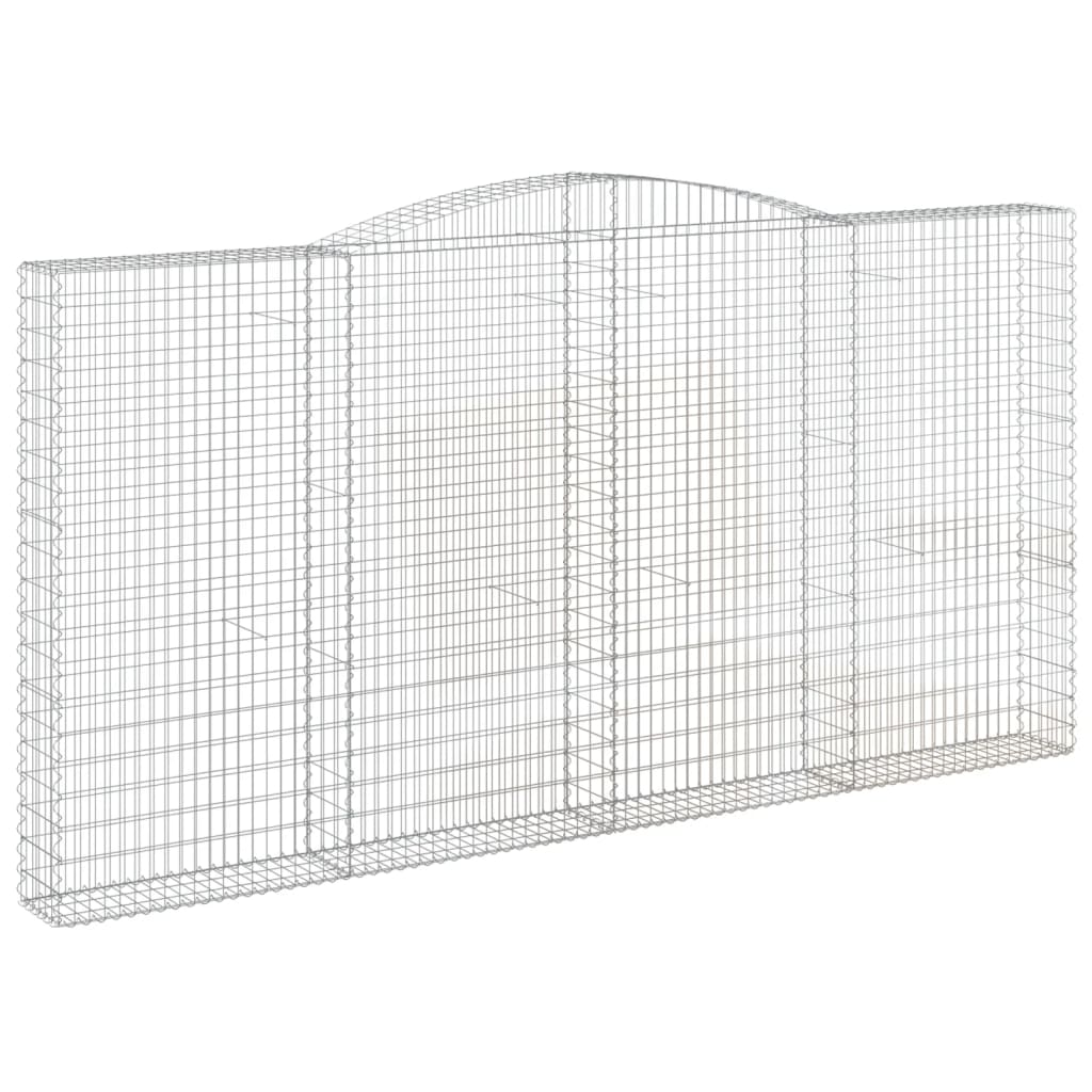 VidaXL Gabions 3 pcs courbé 400x30x200 220 cm fer
