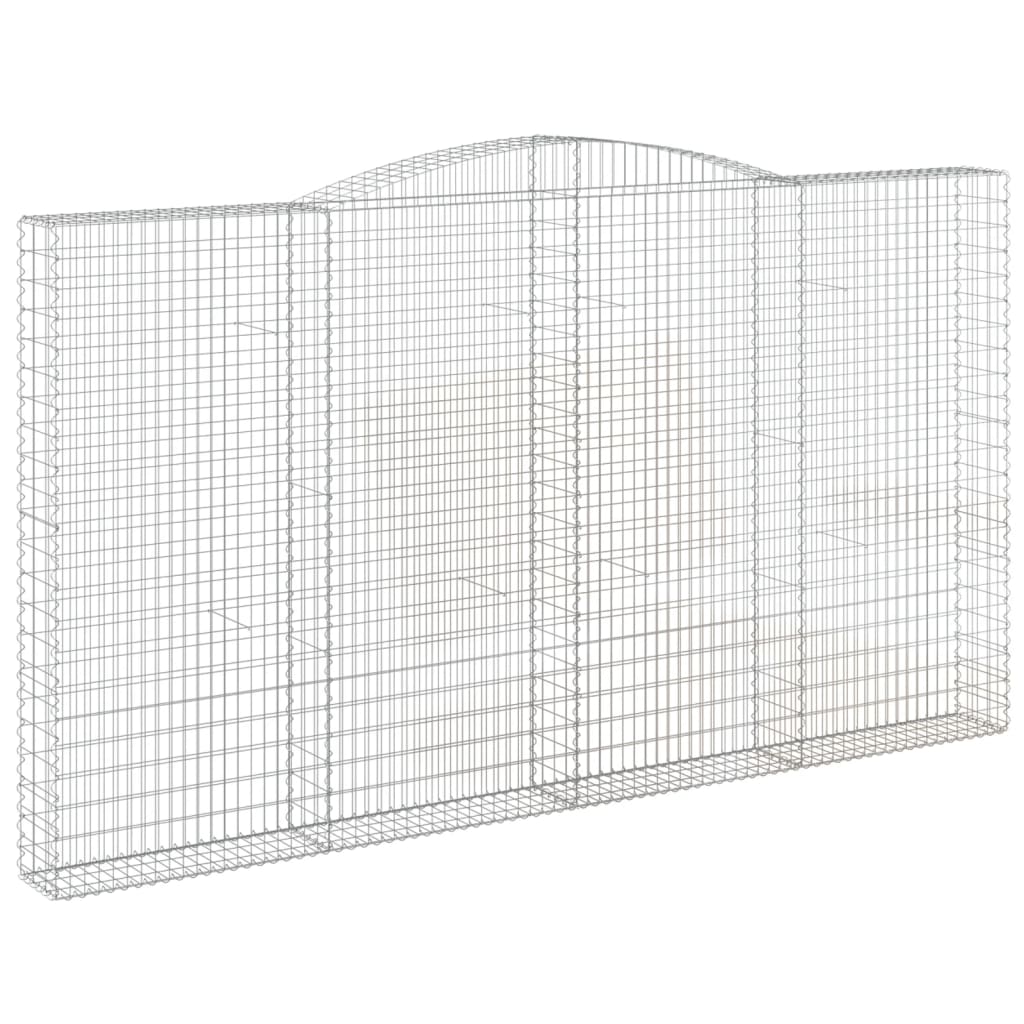 VidaXL Gabions 3 pcs courbé 400x30x220 240 cm fer