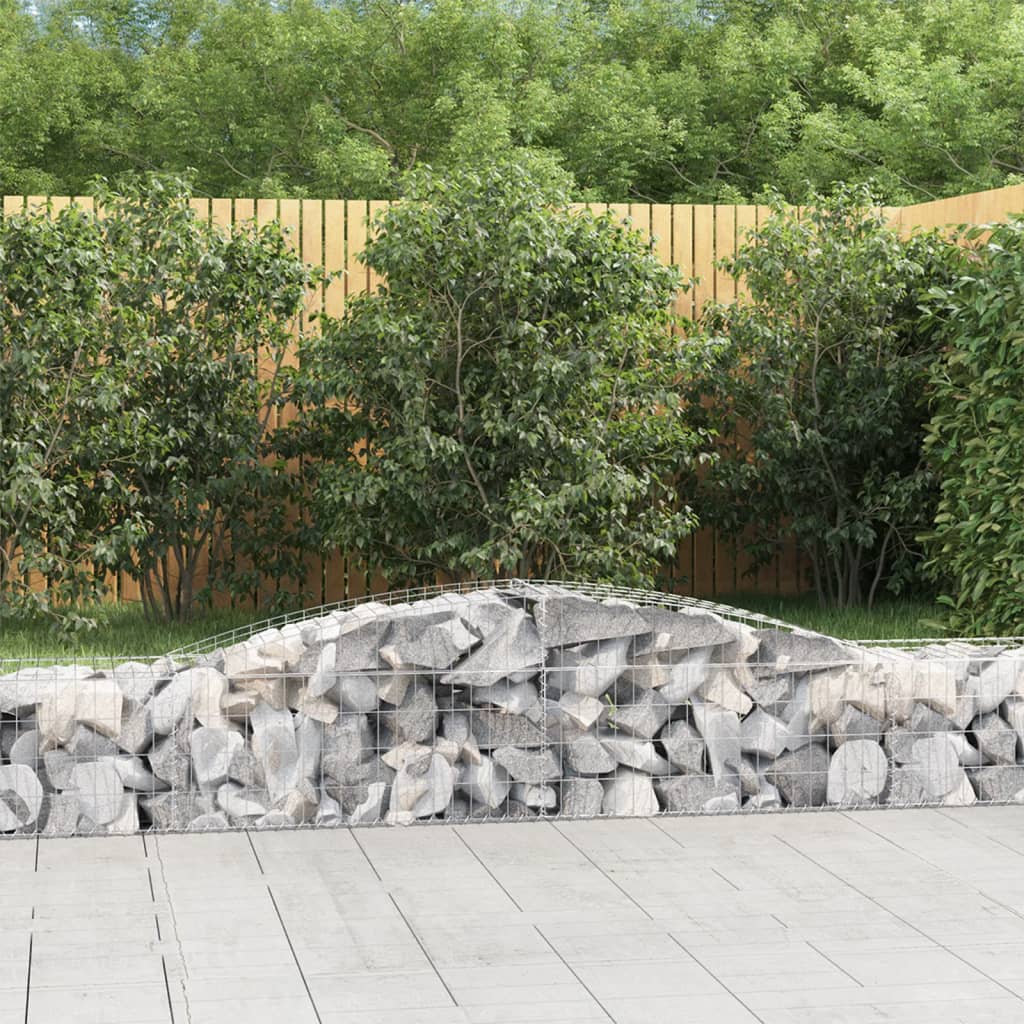 VidaXL Gabions 6 pcs courbé 400x50x40 60 cm fer