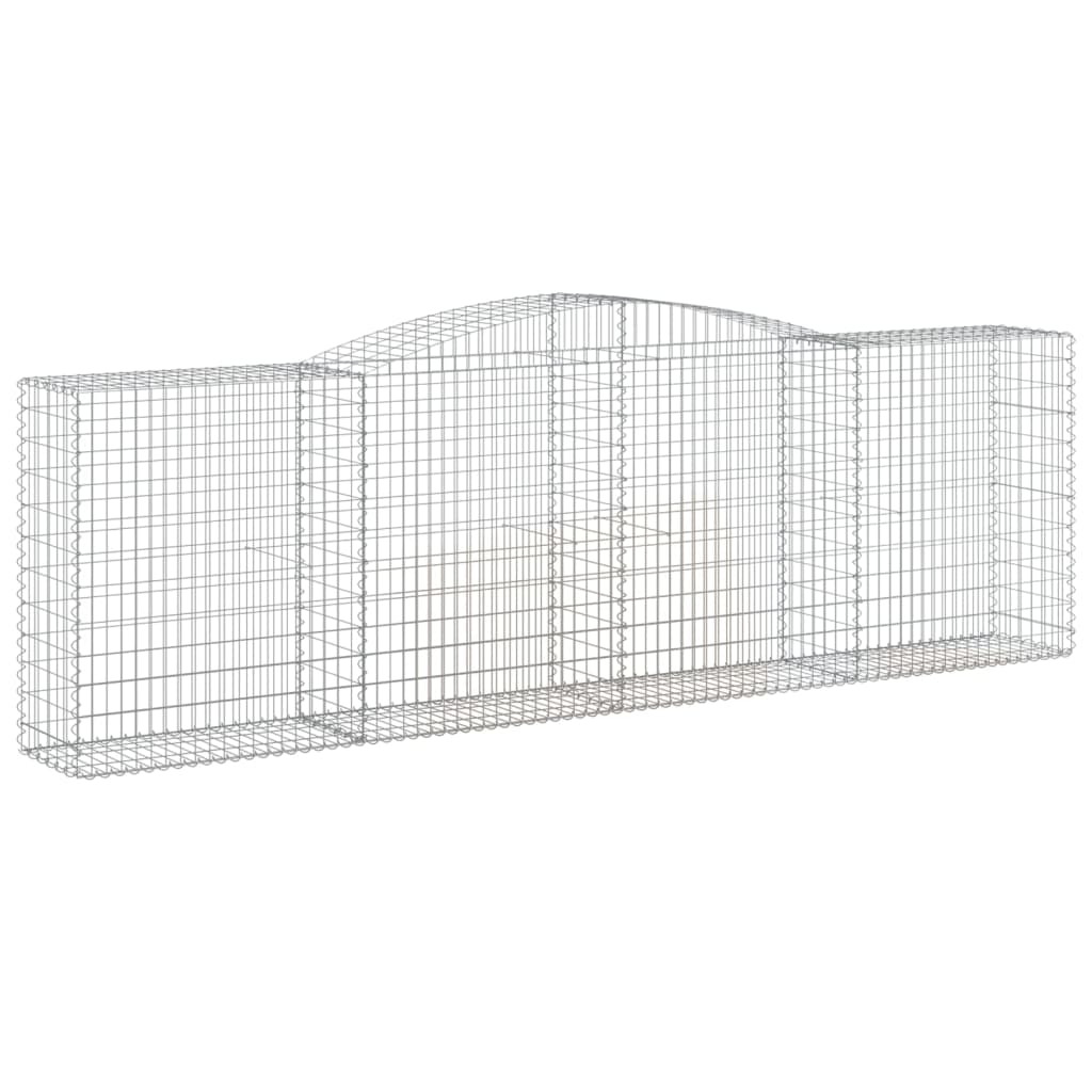 VidaXL Gabions 6 pcs courbé 400x50x120 140 cm fer