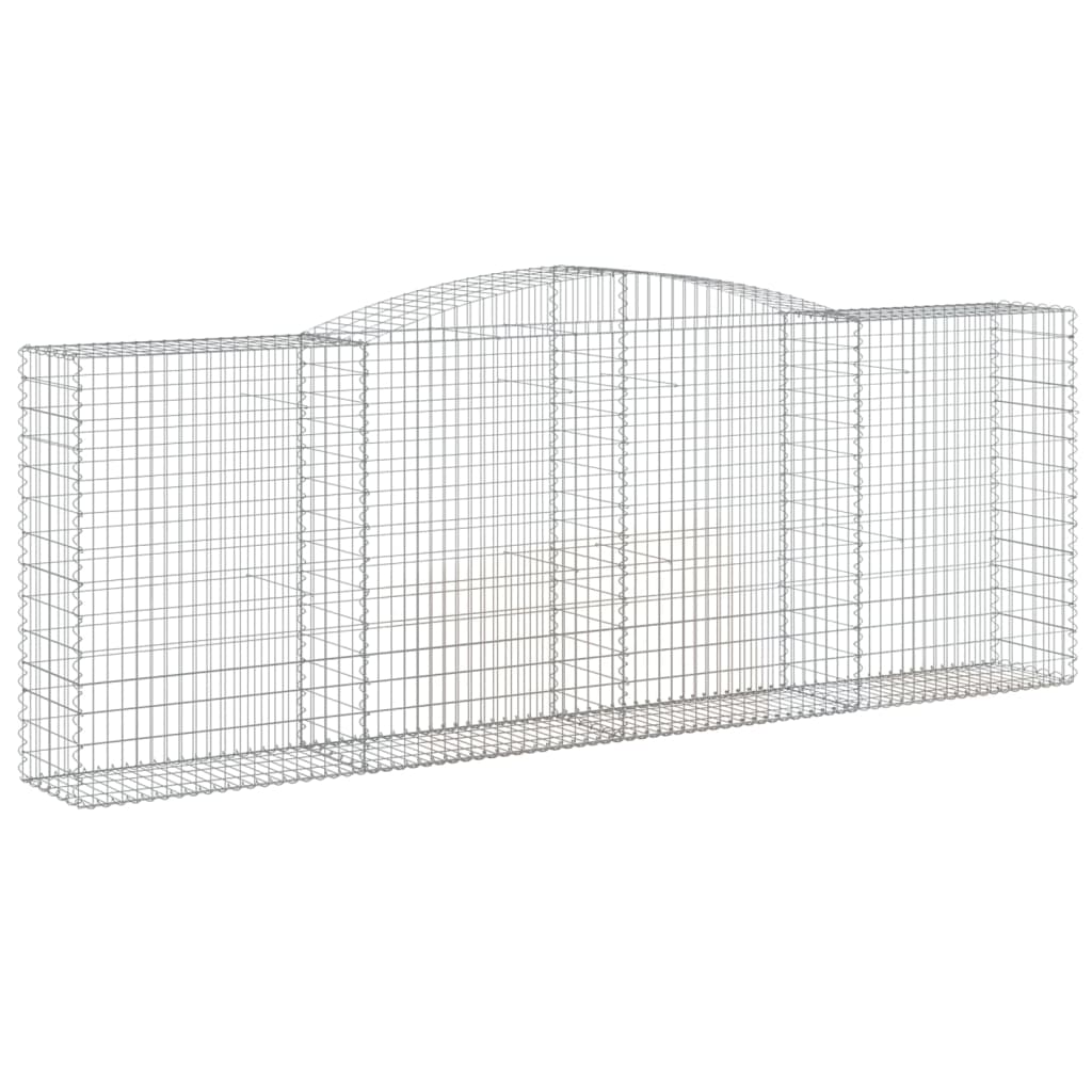 VidaXL Gabions 2 pcs courbé 400x50x140 160 cm fer