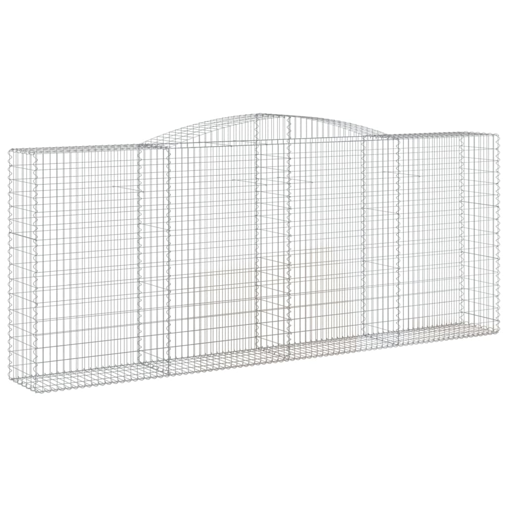 VidaXL Gabions 5 pcs courbé 400x50x160 180 cm fer