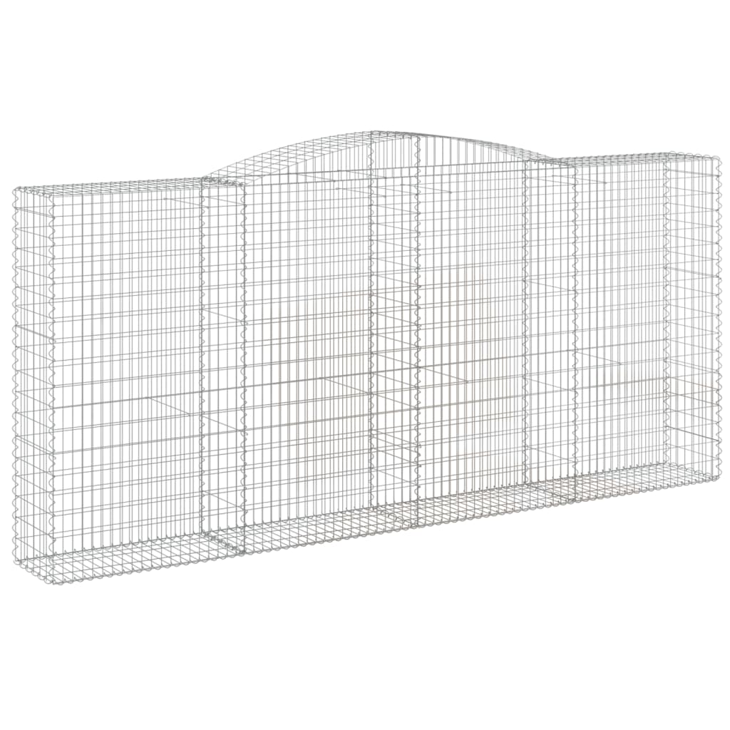 VidaXL Gabions 3 pcs courbé 400x50x180 200 cm fer
